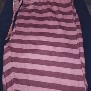 Elegant Pink Striped Pajama Pants
